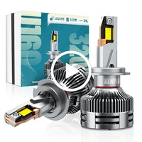 Bombilla LED para Faros Delanteros Xenplus U160 con 4 Tubos de Cobre, 320W, 50000LM, Sin Errores CANbus, 9012 H18 H19 6500K, Plug and Play, Iluminación para Automóviles