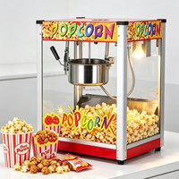 Machine à Popcorn Commerciale Électrique à Plateau Plat pour Bar à Snacks et Cinéma