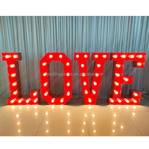 Wedding Backdrop Balloons Decoration Gold Hollowed Out Metal <strong>Wire</strong> Stand Baby love Letter <strong>Sign</strong> - Product Image 5