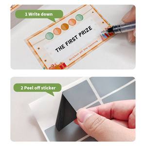 8x7cm Gold Farbe Packung mit 50 Scratch Off Aufkleber Etiketten Scratch Card Aufkleber <span class=keywords><strong>Heart</strong></span> Scratch Aufkleber Papier Herzform Custom ized - Product Image 4