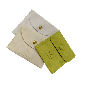 Sacchetto in Velluto Foderato in Flanella Anti-Appannamento per la <span class=keywords><strong>Protezione</strong></span> di Orecchini e Anelli in Argento Sterling - Product Image 1
