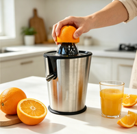 Presse-agrumes électrique en acier inoxydable pour usine, vente chaude, pour jus de citron frais et oranges, idéal pour les usines de transformation de fruits