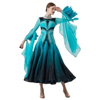 B-22278 personnalisé nouvelle robe de danse de salon standard international robes de danse de salon en soie perlée de haute qualité à vendre