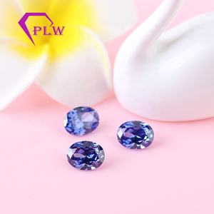 Güzellik güzel 7*9mm oval şekil mavi renk <span class=keywords><strong>tanzanit</strong></span> taş takı için dekoratif - Product Image 5