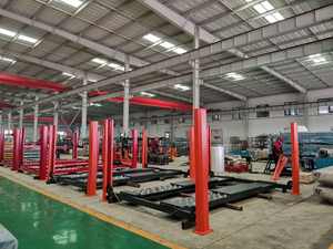 वाहन सेवा के लिए 4000 किलोग्राम हाइड्रोलिक जैक व्हील संरेखण लिफ्ट डिजाइन के साथ 4-पोस्ट कार लिफ्ट - Product Image 2