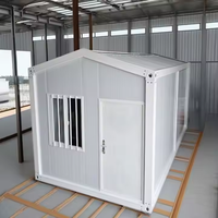 Maison préfabriquée de luxe en acier pliable de haute qualité de 20 pieds, design contemporain, maison conteneur pliable prête à l'emploi