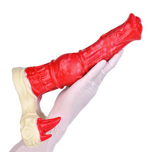 Hellfire serisi at horoz Tentacle yapay penis büyük düğüm köpek yapay penis hayvan silikon canavar yapay penis Anal Plug seks oyuncakları tedarikçisi toptan - Product Image 5