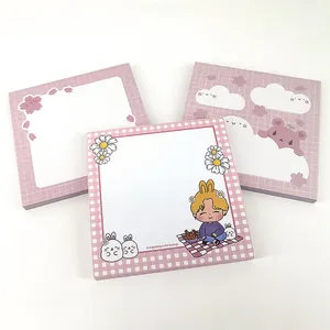 Custom printed to do list sticky notes cute memo pad set supplier