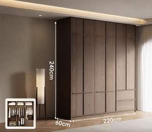 Lemari Pakaian Kamar Tidur MDF Profesional Interior Kontemporer yang Dapat Disesuaikan dengan Desain Berdiri Sendiri untuk Penggunaan di Rumah dan Hotel - Product Image 5