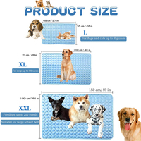 Tapis rafraîchissant d'été pour chien et chat, couverture lavable, auto-refroidissant, respirant, tapis rafraîchissant pour chien