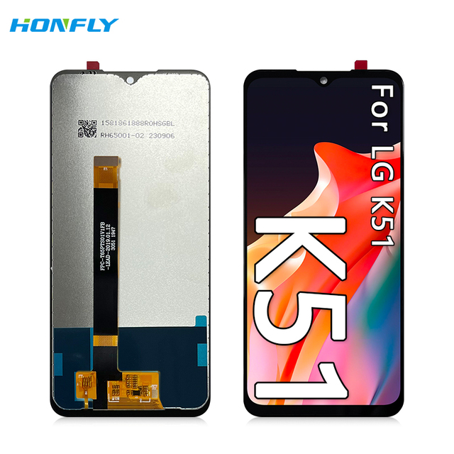 Honfly 6.5" Good Quality Mobile Phone Lcd for LG K51 Lcd Touch Display Assembly for LG K50s Screen Replacement