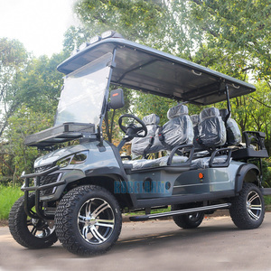 로베타 핫세일 오프로드 도로주행 가능 48V 72V 리튬 배터리 카트 자동차 버기 6인승 전기 골프 카트 - Product Image 3