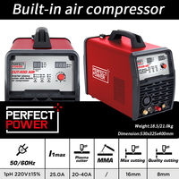 CUT40 40A Mini soudeuse plasma portable avec compresseur d'air intégré et coupeurs plasma HF 220V 40Amp