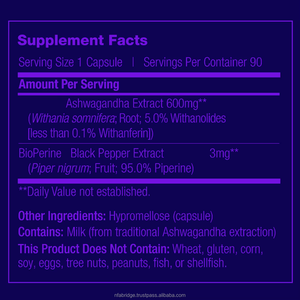 แคปซูลรากอัชวากันธาแบรนด์ส่วนตัว ประโยชน์สำหรับผู้หญิงและผู้ชาย ช่วยลดความเครียด เสริมสร้างความทนทาน อาหารเสริมสมุนไพร - Product Image 6