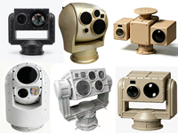 Plateforme de rotation industrielle robuste avec support cardan pour caméra thermique de précision et systèmes optiques longue portée