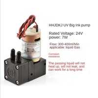 Petite pompe à encre 24VDC 3W 100-200ML/min Micro pompe à diaphragme liquide pour imprimantes à solvant écologique grand format