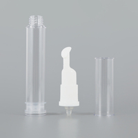 Bouteilles à pompe sans air en plastique blanc transparent de haute qualité 5 ml 10 ml 12 ml 15 ml pour les soins des yeux