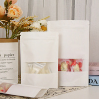 Sac en papier kraft avec fermeture éclair personnalisée, imprimé, pour bonbons, aliments, lait, gelée, stockage et collations de fruits secs, 2025