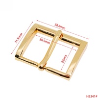 Grosir gesper sabuk serbaguna Anti karat 25mm 30mm 38mm 50mm gesper Pin mewah kustom gesper sabuk logam untuk tas garmen