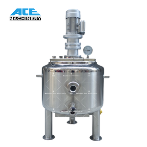 Équipement cosmétique à levage hydraulique sous vide, machine à émulsion à chauffage à la vapeur pour crème pour le visage, lotion, équipement cosmétique - Product Image 1