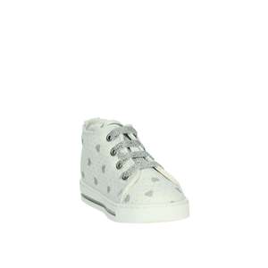 Sneakers da Bambina Falcotto Bianche con Stampa Cuore Argento, Scarpe in Tela - Product Image 5
