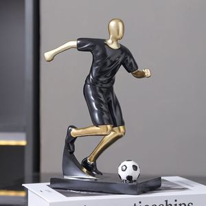 Modern Soccer Ornaments Resin Figure Sculpture Crafts Football Player Handicraft Home Living Room Desktop Decoration - Product Image 5