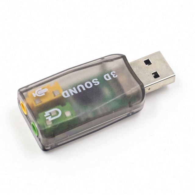 New PENPOS External USB Sound Card Adapter USB Sound Card 5.1 Channel for Rasp