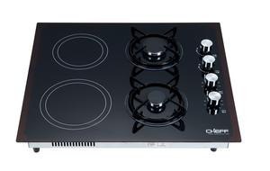 Estufa Combinada Eléctrica y de <span class=keywords><strong>Gas</strong></span> Integrada, Placa de Inducción de Vidrio Personalizable, Alta Eficiencia, Calidad, Uso Doméstico y Comercial 2 - Product Image 2