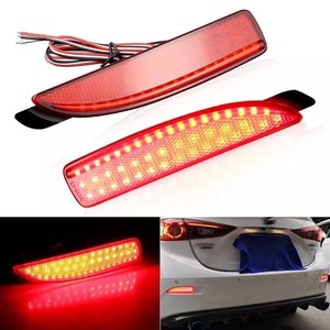 ไฟท้าย LED สำหรับรถยนต์มาสด้า 3 5 6 สีแดงขาว ไฟเบรก DRL ชุดไฟท้ายกันชนหลัง 12V รุ่น LY031 - Product Image 2