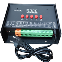 Controlador de Tiras LED RGB T8-1000AC, Programable, Direccionable, para Publicidad, con Tarjeta SD, Regulador de Intensidad