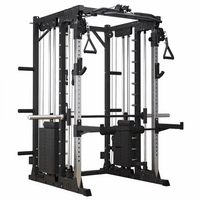 Machine Smith multifonction avec logo personnalisé, équipement de gym en acier inoxydable, combinaison Power Rack pour club de fitness professionnel