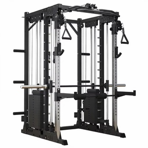 Machine Smith multifonction avec logo personnalisé, équipement de gym en acier inoxydable, combinaison Power Rack pour <span class=keywords><strong>club</strong></span> de fitness professionnel - Product Image 2