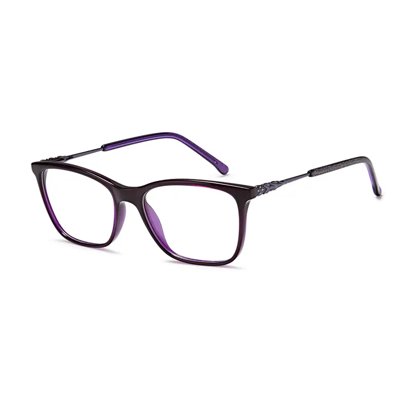 Brillen fassungen mit Metallstempel-Acetat-Injektion brillen, die Glas für Erwachsene lesen