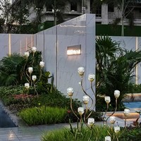 Lámpara LED Decorativa para Exteriores, Resistente al Agua IP65, para Jardín, Patio, Comunidad, Hotel, Paisaje, con Control Remoto