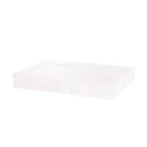 Transparent Rectangular Plastic Storage Box Large Size Covered Desktop Organizer For Jewelry Screws Fishing Gear Cards - Product Image 4