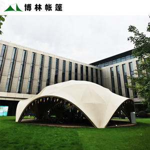 Dôme sphérique extérieur, structure en acier, tente de camping semi-permanente, grande tente de réception, camping d'usine - Product Image 4