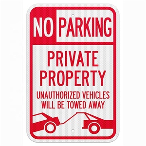 Tablero de señal de tráfico de seguridad de carretera, estacionamiento exclusivo, de aluminio, personalizable, <span class=keywords><strong>sin</strong></span> Estacionamiento - Product Image 3