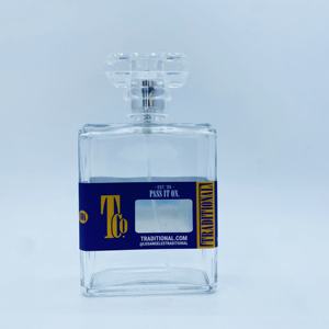 Flacon de parfum vide en verre de luxe de 50 ml avec bouchon en plastique, créations de parfums DIY inspirées de Dubaï pour les soins personnels - Product Image 1