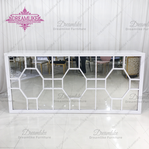 طاولة معدنية بيضاء حديثة فاخرة بتصميم متين للحفلات الخارجية للفنادق والشقق - Product Image 2