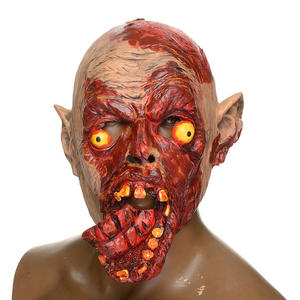 Vente en gros Masque Zombie Marche Mort Cosplay Horreur Costume Props Effrayant Masque Déguisement Halloween Masque - Product Image 1