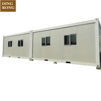 Maison préfabriquée à 2 étages Maison mobile modulaire Petite cabine portable Conteneur de bureau en acier Conteneur d'expédition en paquet plat Maison préfabriquée