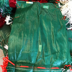 Sac en filet tubulaire en polypropylène tissé GRS en plastique PE, fabrication directe d'usine CE, petit sac en filet Leno, capacité de 50 kg, oignon, fruit, riz PP - Product Image 1