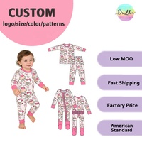 Ensembles de vêtements pour bébés et enfants pour la Saint-Valentin, en tissu de fibre de bambou, pyjamas pour filles, vêtements de nuit