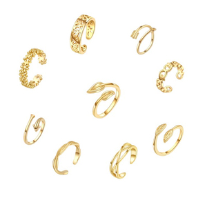 Anillo de <span class=keywords><strong>pie</strong></span> de joyería de playa de verano europeo y americano mini anillo de dedo de joyería de moda de tamaño pequeño - Product Image 1