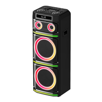 Haut-parleur professionnel amplifié de 12 pouces pour karaoké, sans fil, pour extérieur, avec LED RVB clignotantes – Prix direct usine