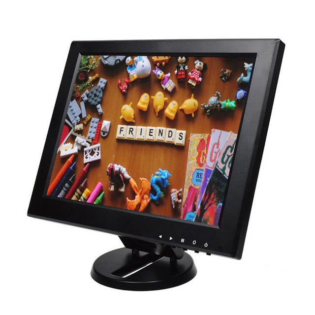 Stable Stand and Stable Quality Square LCD Monitor 12 Inch TFT LED Super Color TV Monitor