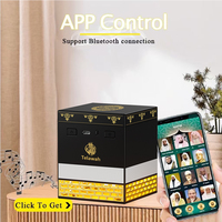 2025 coran haut-parleur lecteur mp3 avec application 3d kaaba makkah modèle maison ornement islamique cadeau