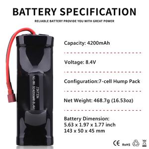 SC 4200mah <span class=keywords><strong>8.4v</strong></span> 배터리 NiMH 배터리 팩 NiMH 배터리 대부분의 1/10 규모 RC 자동차 트럭 보트 Traxas LOSI 관련 HPI Kyosho - Product Image 6