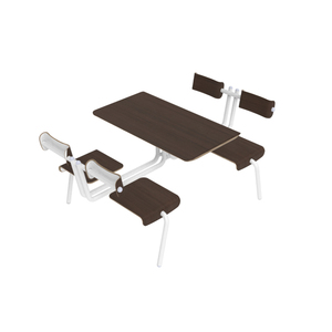 Vente de gros Table à manger et chaises en bois <span class=keywords><strong>Compagnie</strong></span> scolaire Table et chaises pour restaurant commercial pour quatre personnes - Product Image 1