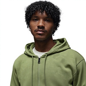 Sweat à capuche zippé personnalisé pour homme en polaire polyester/nylon, coupe régulière, poids lourd, imperméable, streetwear d'hiver - Product Image 3